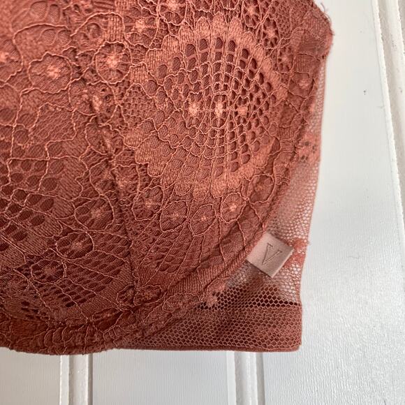 Victoria's Secret Lace Bra in Rust - Picture 3 of 6